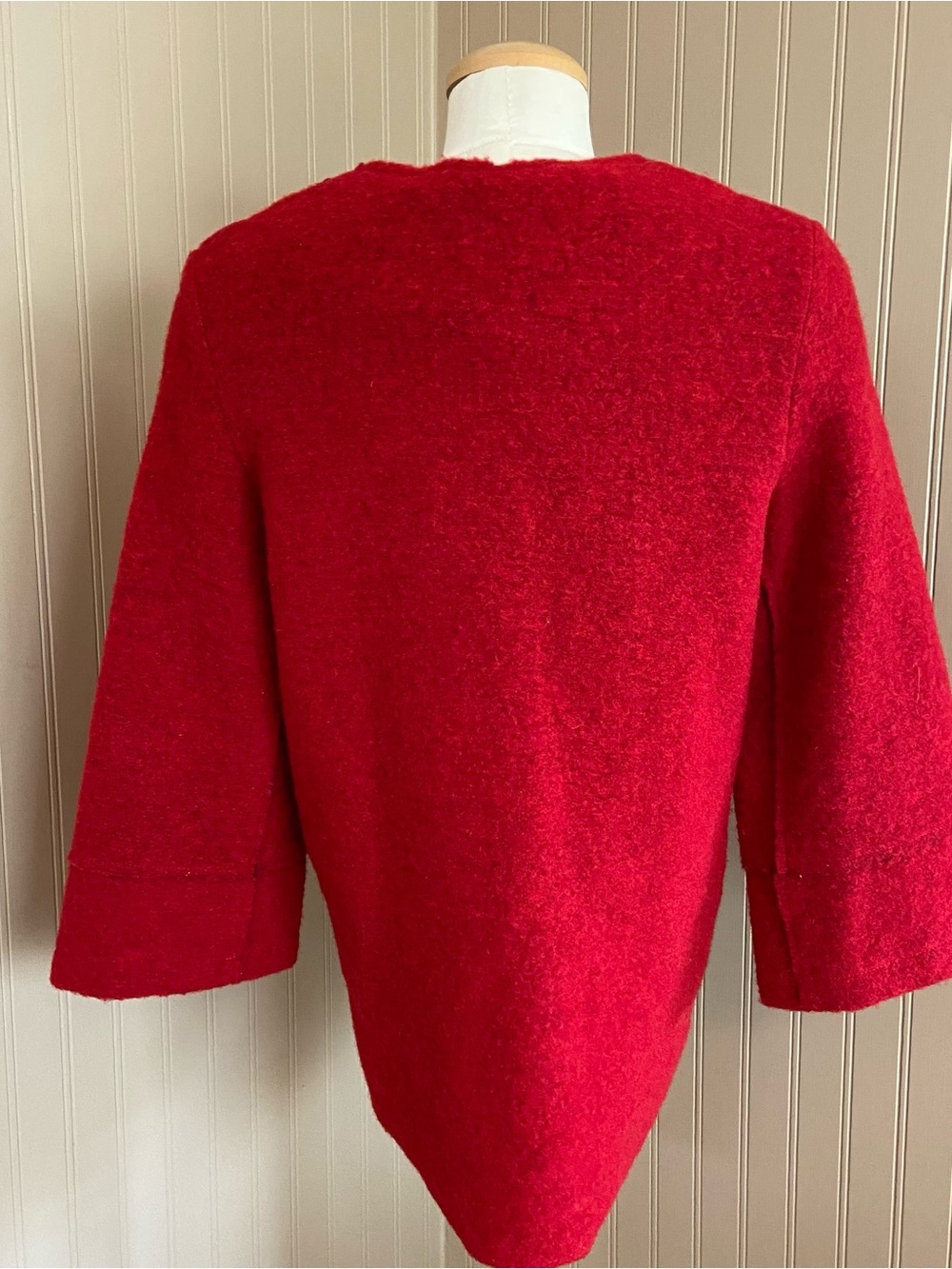 Marisa & Marie Made in Italy Red Wool Jacker Women’s Size Small - Picture 6 of 8